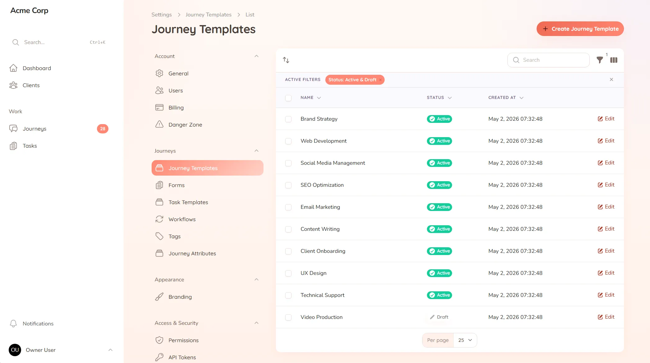 StellaJourney — Client onboarding software for service businesses